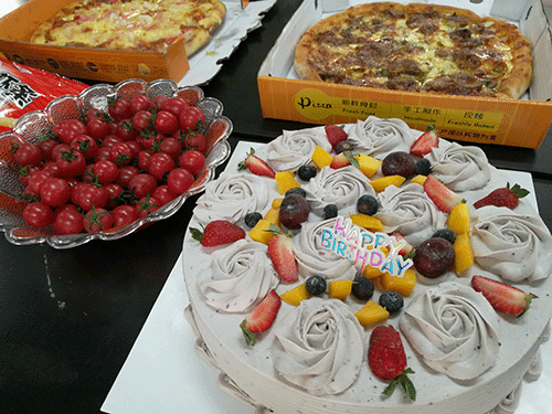 2018年第一季度的員工生日會