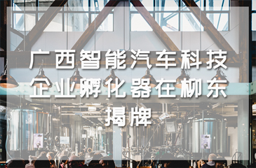 廣西智能汽車科技企業孵化器在柳東揭牌